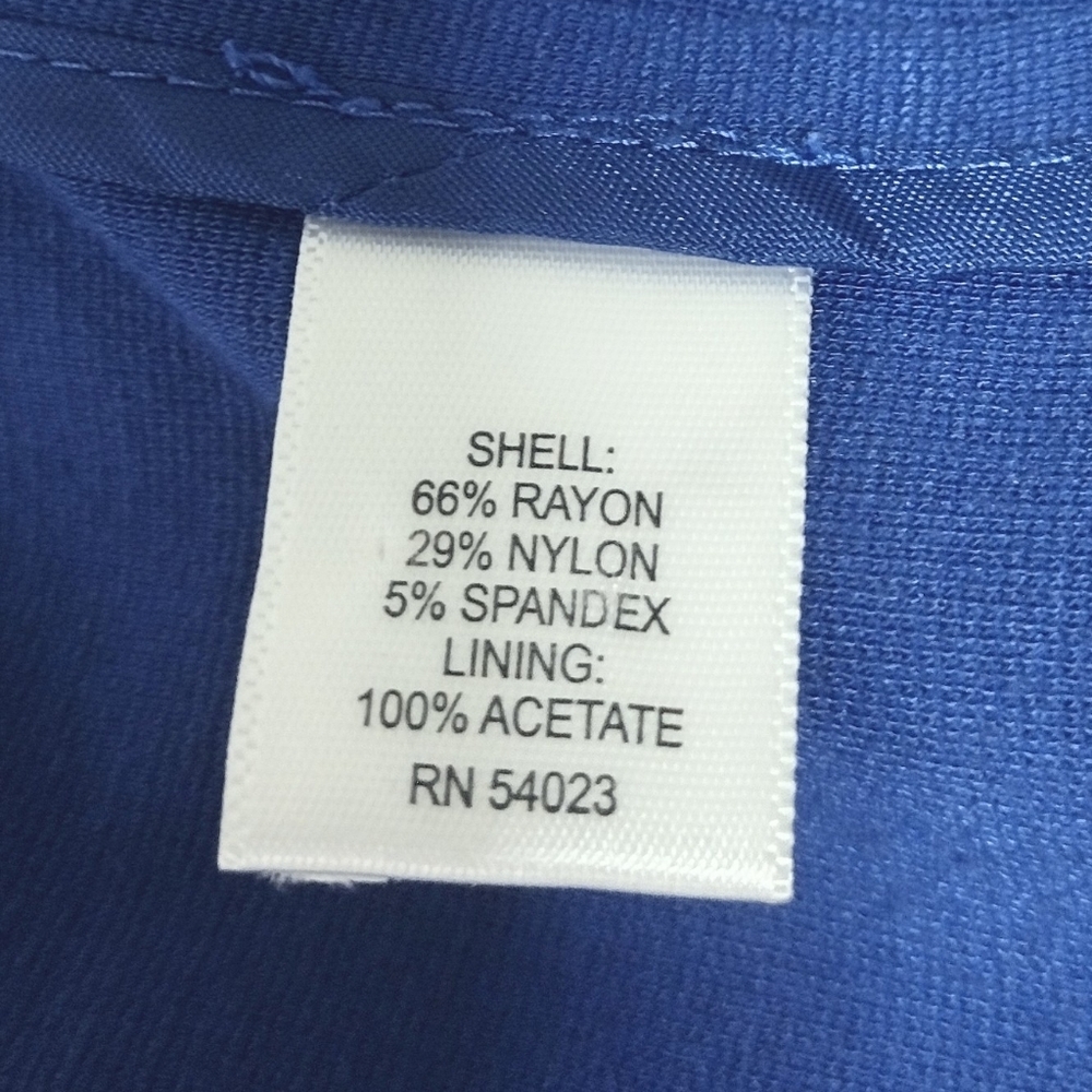 Banana Republic Royal Blue Single-Button Blazer Size 4 - Picture 6 of 8